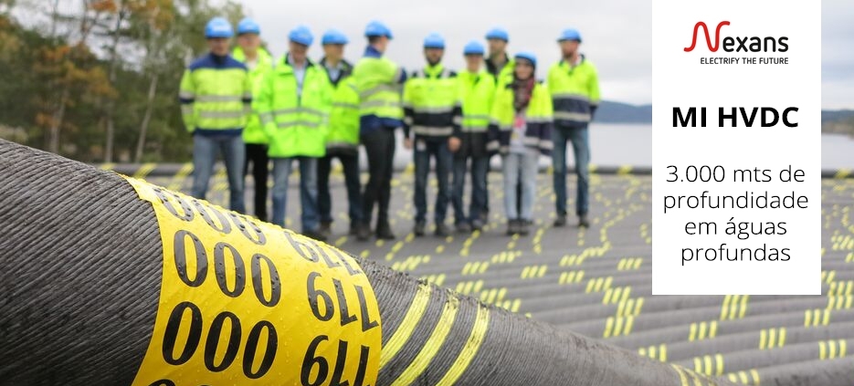 Cabo submarino MI HVDC da Nexans